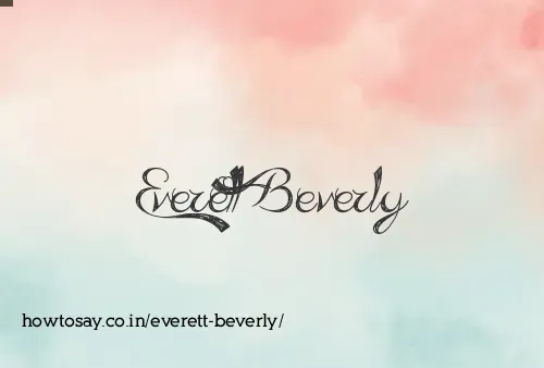 Everett Beverly