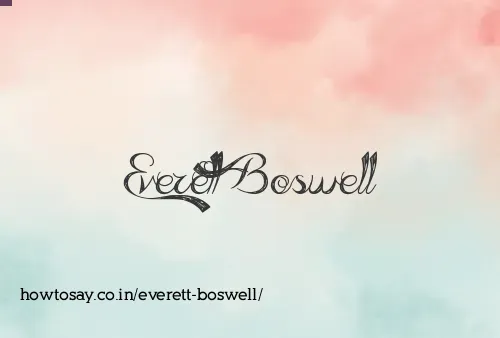 Everett Boswell