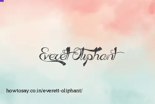 Everett Oliphant