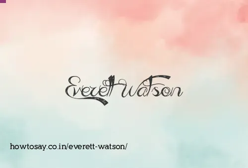 Everett Watson