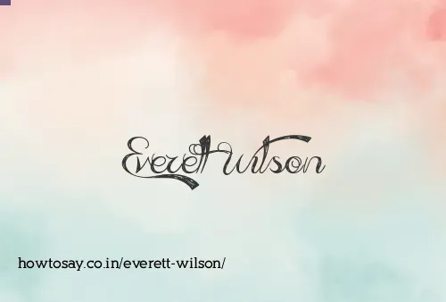 Everett Wilson