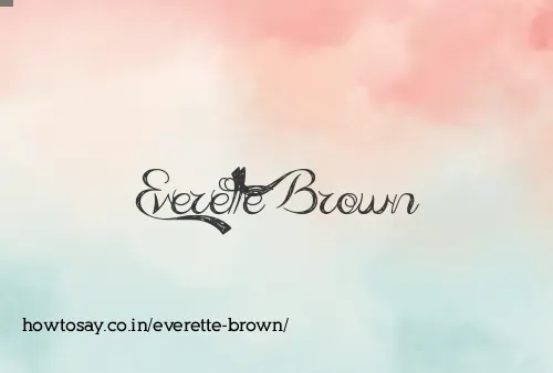 Everette Brown