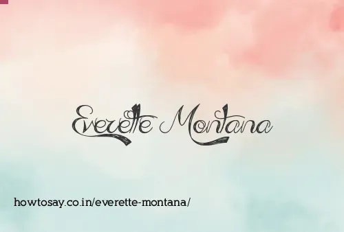 Everette Montana