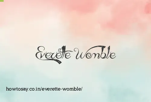 Everette Womble