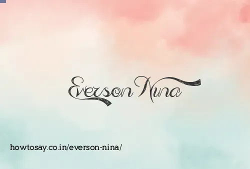 Everson Nina
