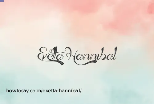 Evetta Hannibal