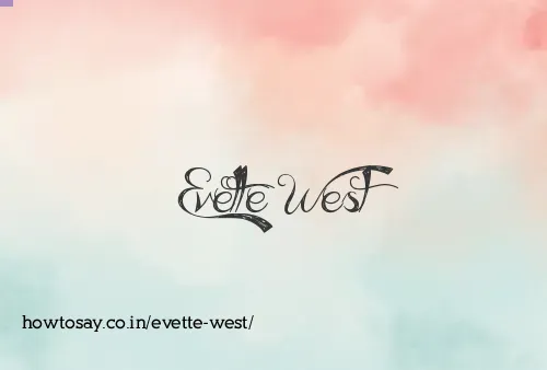 Evette West