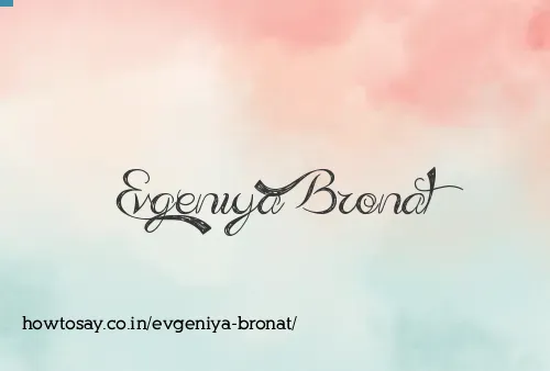 Evgeniya Bronat