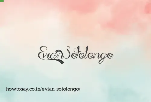 Evian Sotolongo