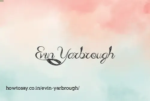 Evin Yarbrough