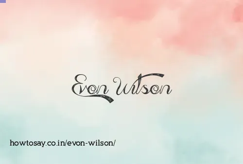 Evon Wilson