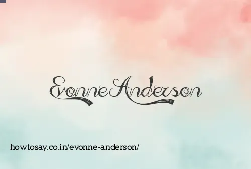 Evonne Anderson