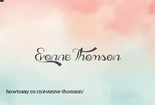 Evonne Thomson