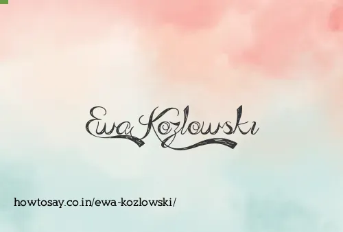 Ewa Kozlowski