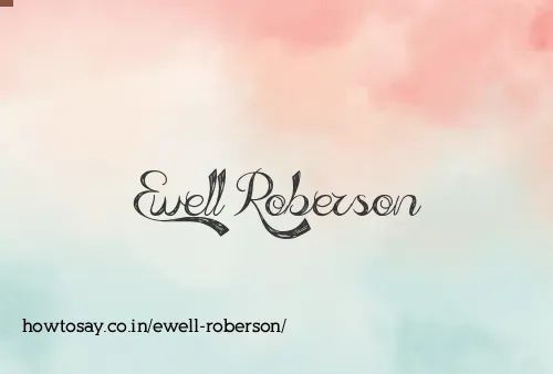 Ewell Roberson