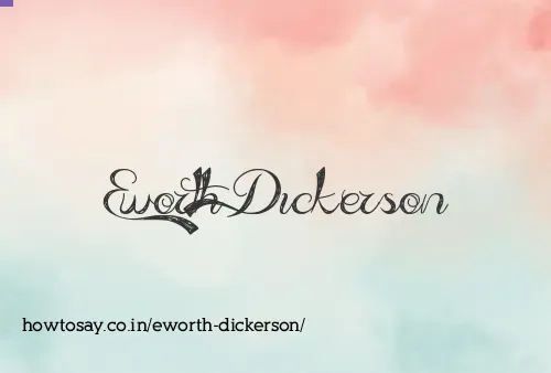 Eworth Dickerson