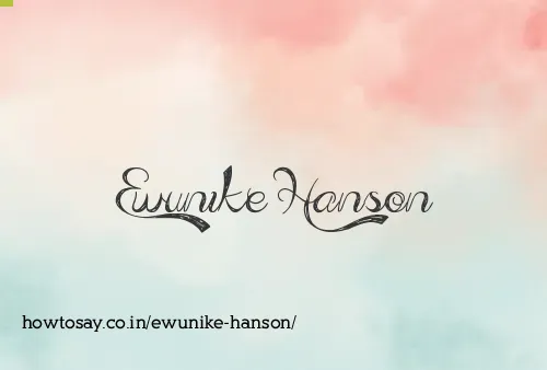Ewunike Hanson