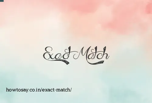 Exact Match