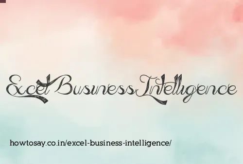 Excel Business Intelligence