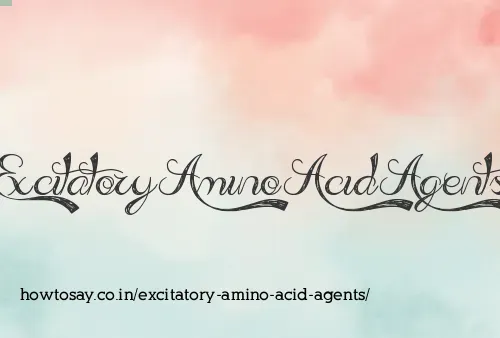 Excitatory Amino Acid Agents