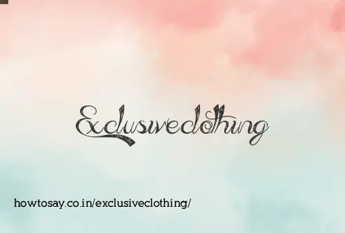 Exclusiveclothing