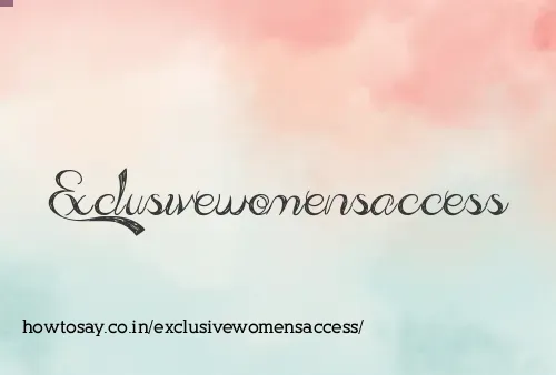 Exclusivewomensaccess