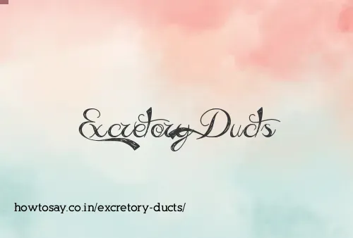 Excretory Ducts