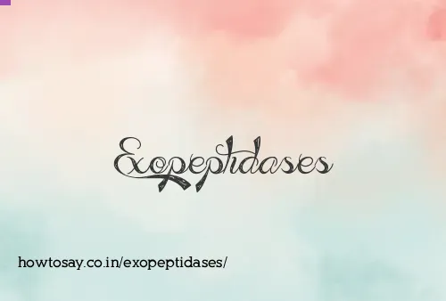 Exopeptidases