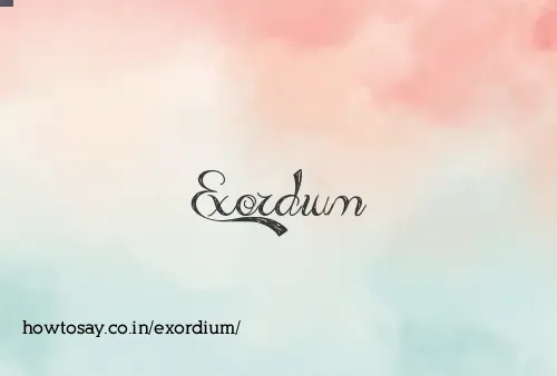 Exordium