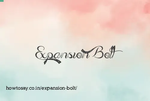 Expansion Bolt
