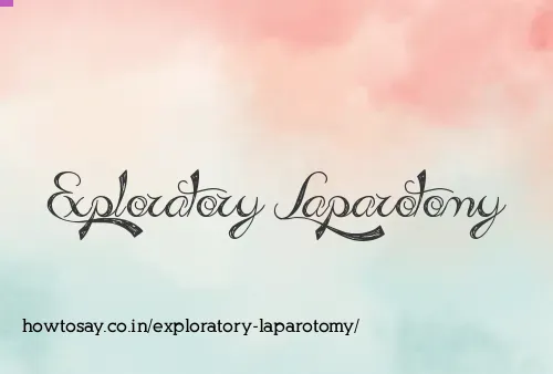Exploratory Laparotomy