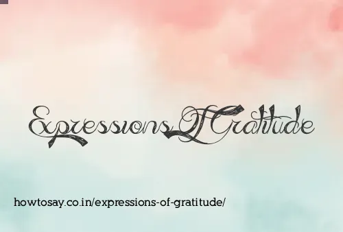 Expressions Of Gratitude