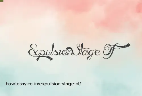 Expulsion Stage Of