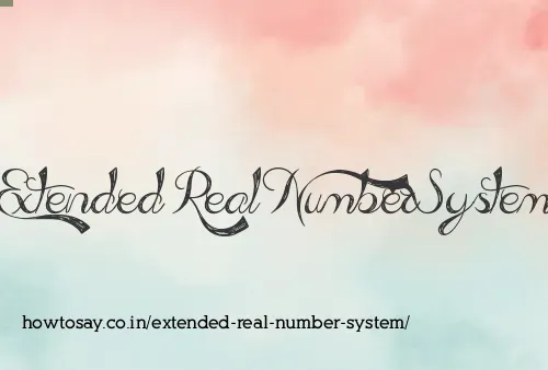 Extended Real Number System