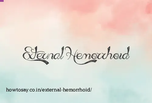 External Hemorrhoid