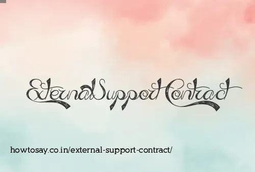 External Support Contract
