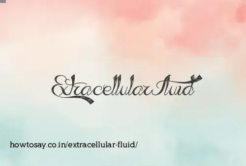 Extracellular Fluid
