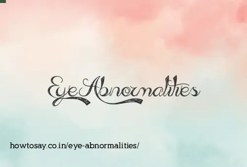 Eye Abnormalities