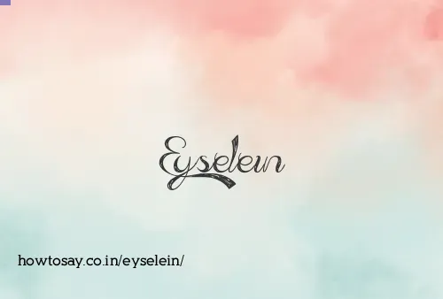 Eyselein