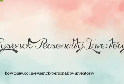 Eysenck Personality Inventory