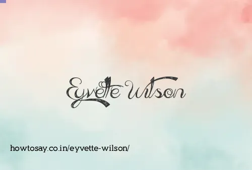 Eyvette Wilson