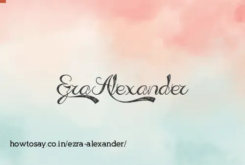 Ezra Alexander