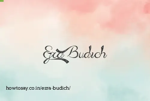 Ezra Budich
