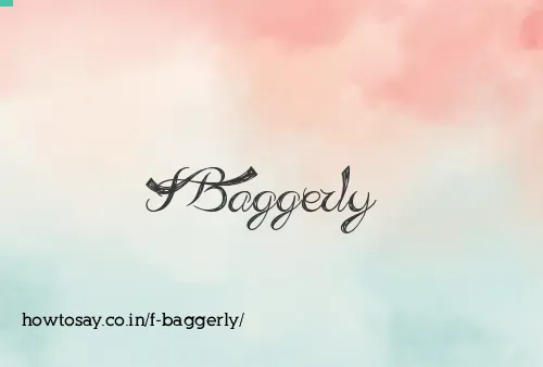 F Baggerly