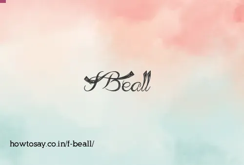 F Beall