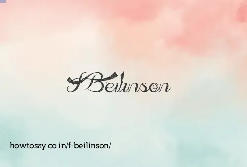 F Beilinson