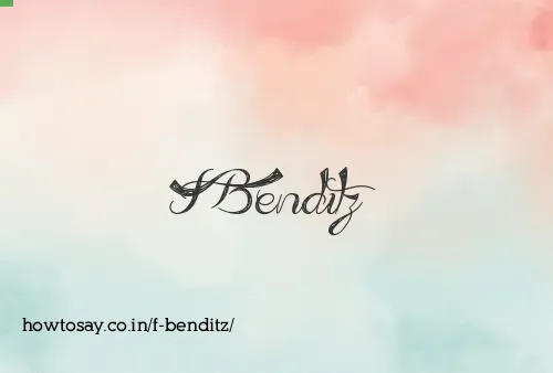 F Benditz