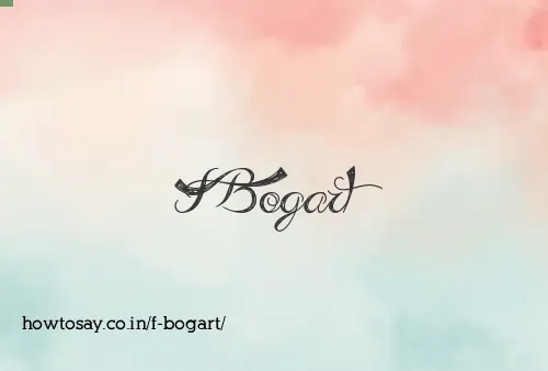 F Bogart