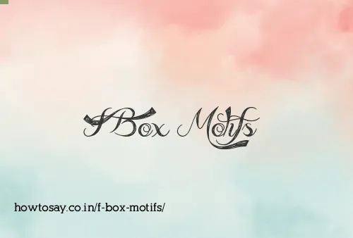 F Box Motifs
