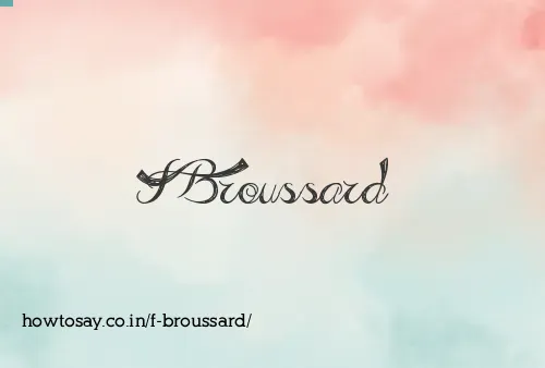 F Broussard